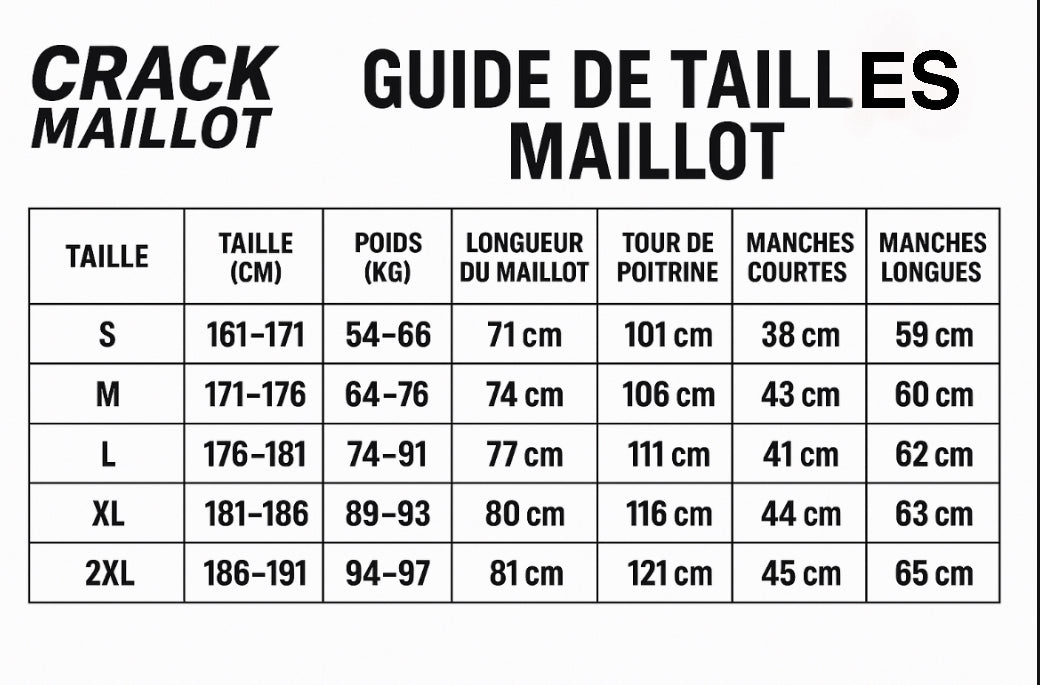Guide de tailles