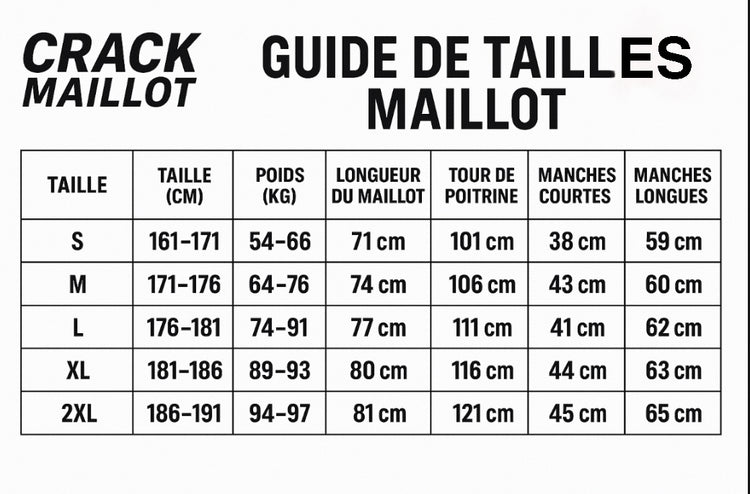 Guide de tailles