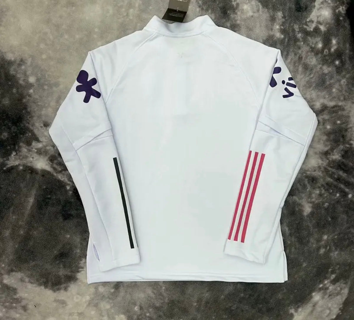 Pull Zippé blanc Brésil