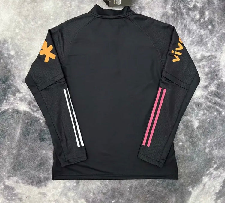 Pull Zippé Noir Brésil